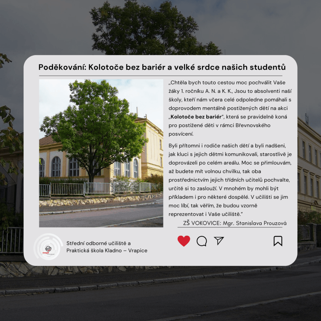 Podekovani site 1200 x 1200 px 5 | Střední odborné učiliště a Praktická škola Kladno | Vrapice